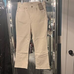 Madewell Vintage Flare Crop Jeans in Cream/ivory